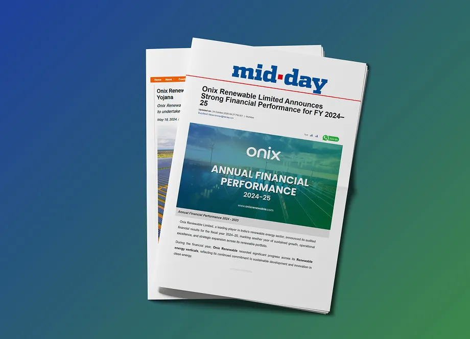 Onix Renewable Limited Announces Strong Financial Performance for FY 2024–25